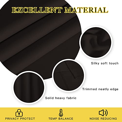 Blackout Curtains & Drapes (Toffee Brown / 80"W x 144"L (Pack of 1))