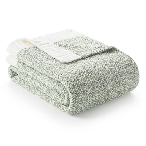 Heather Throw Blanket for Couch (Sage Green / Twin (60"x80"))