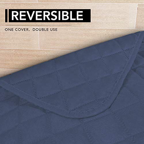 Sectional Couch Covers for Dogs L Shape Sofa Cover Reversible Sofa Slipcover Chaise Lounge Cover Furniture Protector Cover for Pets Dog Cat (42" x 52" / Dark Blue/Dark Blue)