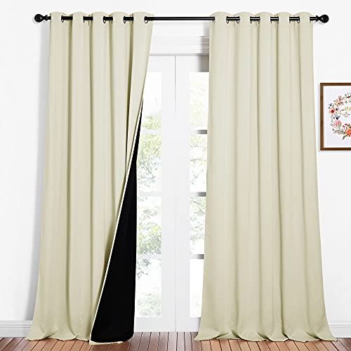 Living Room Completely Shaded Draperies (Beige / 62"W x 95"L (Pack of 2))