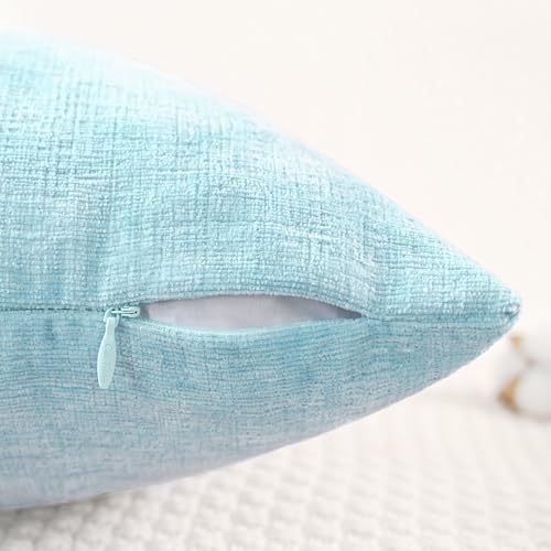 Decorative Throw Pillow Covers 24 X 24 Inches Light Blue Grey (24" x 24" (Pack of 2) / Light Blue Grey)