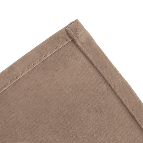 Cappuccino Blackout Curtains 34 x 84 Inch Length (Cappuccino / 34"W x 84"L (Pack of 2))