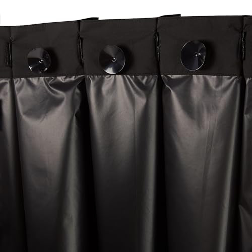 Portable Blackout Curtain Shade with Suction Cups (Black / 1-Pack)