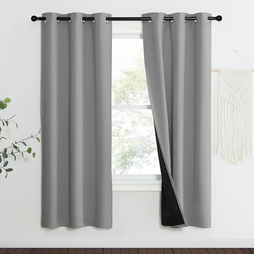 Full Shade Curtain Panels (Silver Grey / 37"W x 70"L (Pack of 2))