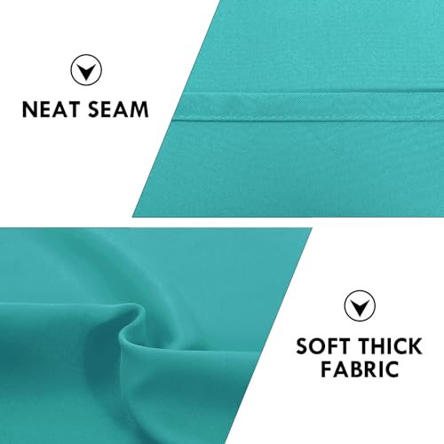Blackout Curtains for Bedroom Living Room 42 x 63 Inch Long 2 Panels (Peacock Blue / 42"W x 63"L (Pack of 2))