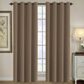 Blackout Curtain for Living Room Thermal Insulated Window Treatment Curtain Extra Long 84 inch Length Energy Saving Solid Grommet Top Blackout Drape (52"W x 84"L (Pack of 1) / Macchiato)