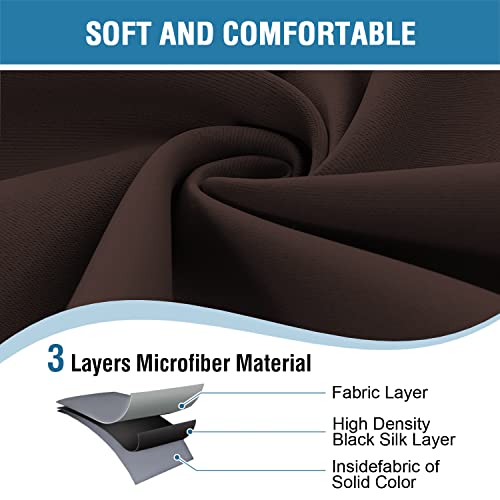 Doorway Curtain Blackout Closet Door Curtain Room Divider Window Treatment Curtain for Bedroom Thermal Insulated Privacy Drape Soundproof Grommet (42"W x 80"L (Pack of 1) / Chocolate Brown)