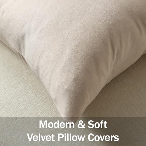 Throw Pillow Covers 20x20 Beige (Beige / 20" x 20" (Pack of 2))