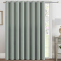 Blackout Patio Curtains 100 x 108 Inches for Sliding Door Extral Wide Blackout Curtain Panels Thermal Insulated Room Divider (100"W x 108"L (Pack of 1) / Light Sage)