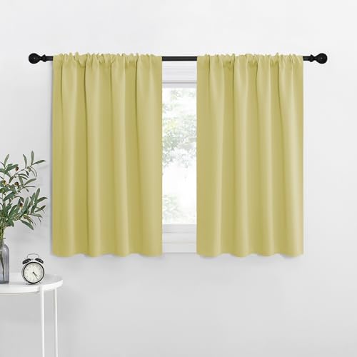 Blackout Curtains for RV Windows (Paler Yellow / 29"W x 20"L (Pack of 2))