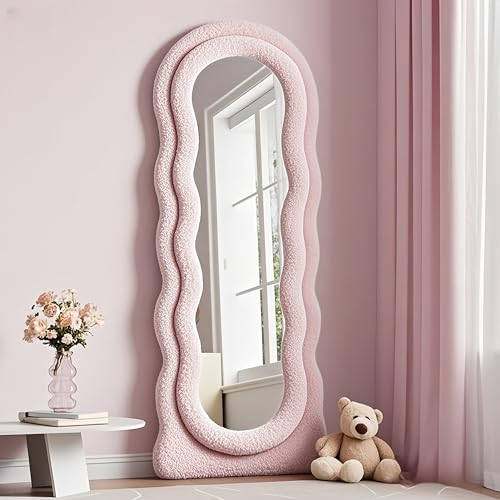 Full Length Mirror (Pink / 63"L x 24"W)