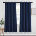 Blackout Curtain Panel 72 (Navy / 52"W x 72"L (Pack of 1))
