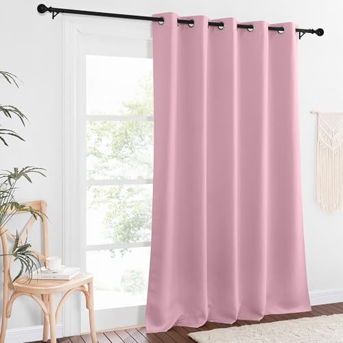 Blackout Curtains 84 Inch Length (Rouge Pink / 66"W x 102"L (Pack of 1))