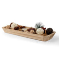 16" Long Wooden Dough Bowl for Home Decor