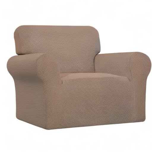 Stretch Oversized Chair Slipcover with Arm Washable Camel (Small-XL Chair / Camel)