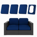 4Pcs Patio Cushion Covers (Navy / 4PCS)