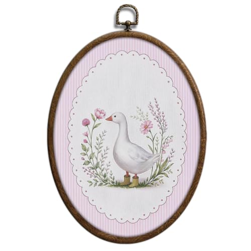 Cottage core Goose Oval Wall Art (Goose Oval Wall Art, 22)