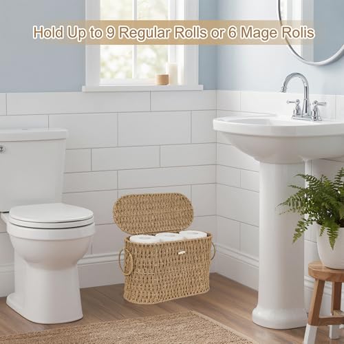 Toilet Paper Storage Basket (Natural(paper Rope))