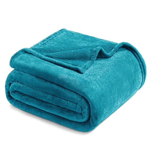 Soft Large Fleece Throw Blanket for Couch (Teal / Throw XL (50" x 70"))