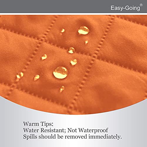 Reversible Couch Cover (Orange/Black / Medium-XL Loveseat)