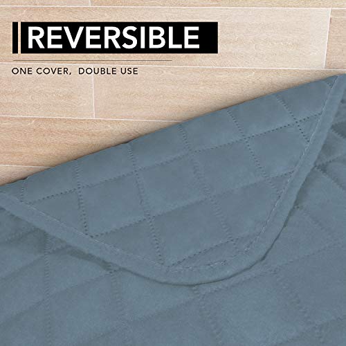Sectional Couch Covers for Dogs L Shape Sofa Cover Reversible Sofa Slipcover Chaise Lounge Cover Furniture Protector Cover for Pets Dog Cat (42" x 52" / Light Blue/Light Blue)
