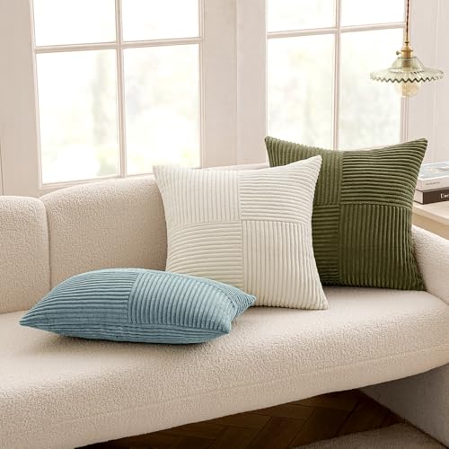 Slate Blue Decorative Throw Pillow Covers for Couch 20x20 Inch (20" x 20" (Pack of 2) / Slate Blue)