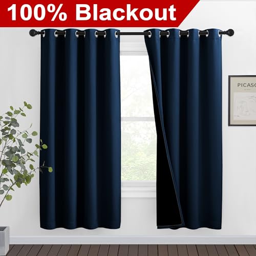 Moroccan Blue Full Shade Curtain Panels (Moroccan Blue / 46"W x 72"L (Pack of 2))