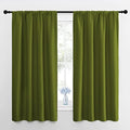 Window Curtains for Bedroom (Olive / 42"W x 48"L (Pack of 2))