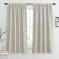 Curtains for Bedroom Living Room Dining Room Office 84 inches Long (Natural / 42"W x 84"L (Pack of 2))
