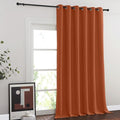 Blackout Room Divider Curtains for Sliding Glass Doors 102 Inches Long 1 Panel (Burnt Orange / 80"W x 102"L (Pack of 1))
