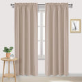 Blackout Curtains for Bedroom Living Room 52 x 84 Inch Long Camel (Camel / 52"W x 84"L (Pack of 2))