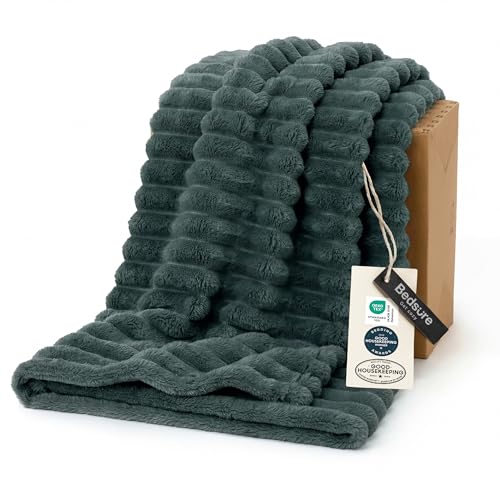 Soft Twin XL Blanket for Bed Dorm Mallard Green 66"x90" (Mallard Green / Twin XL)
