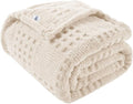 Waffle Beige Throw Blanket (Waffle Beige / Throw(50x60))