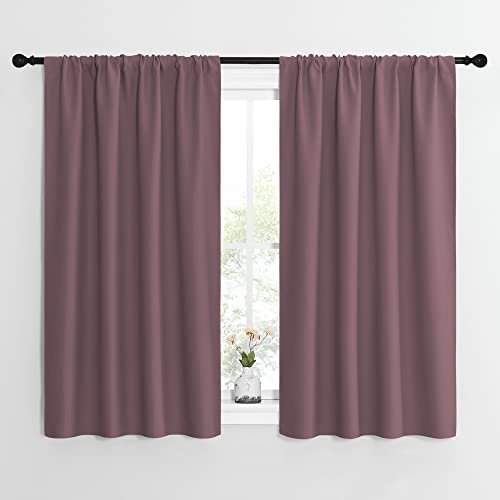 Kitchen Curtains (Dry Rose / 42"W x 54"L (Pack of 2))