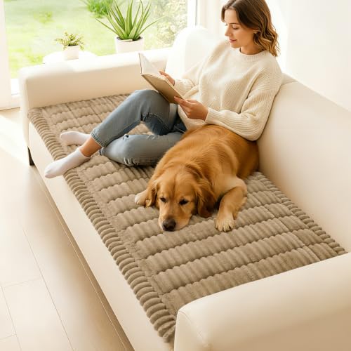 Couch Cover for Dogs (Khaki / 27.6"x88")