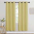 Paler Yellow Room Darkening Curtains for Living Room (Paler Yellow / 37"W x 72"L (Pack of 2))