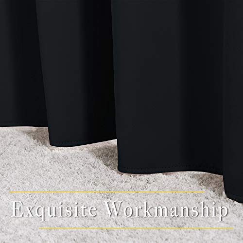 Black Curtains for Boys Room (Black / 37"W x 63"L (Pack of 2))