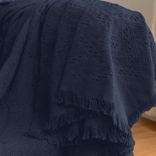 2 Piece Sectional Couch Cover for L Shape Sofa Midnight Blue L (Midnight Blue / Large)