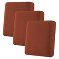 Super Stretch Individual Seat Cushion Covers (Rust / 3 Cushion Sofa)
