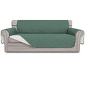 Reversible Couch Cover (Cyan/Ivory / Large Sofa)