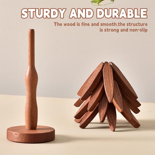 Wooden Trivets for Hot Dishes (Beige)