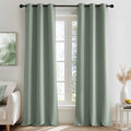 Sage Green Room Darkening Curtains 86 Inches Long 2 Panels for Living Room (Greyish Green / 40"W x 86"L (Pack of 2))
