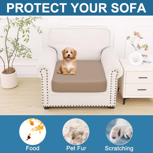 Couch Cushion Covers (Mocha / Seat 1 Pack)