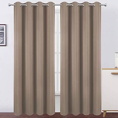 Cappuccino Thermal Blackout Curtains (Cappuccino / 52"W x 108"L (Pack of 2))