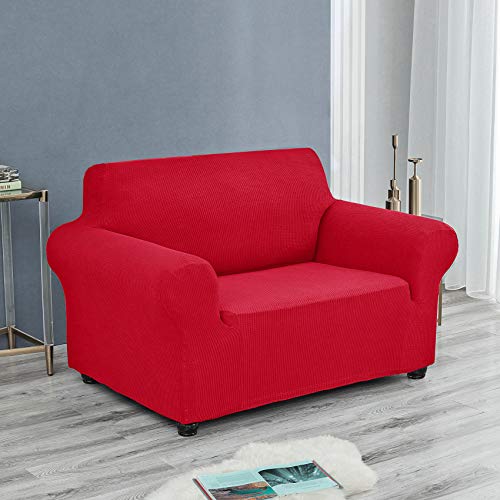 Stretch Chair Couch Cover (Ruby / Small（35" - 55"）)