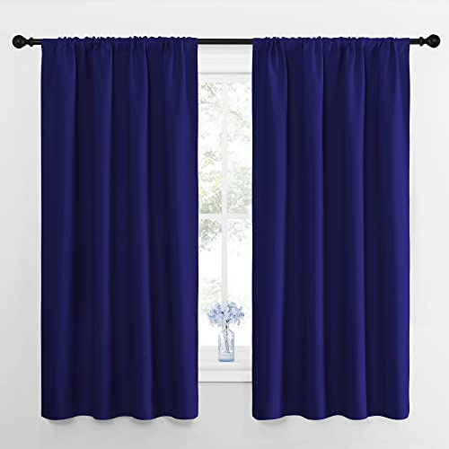 Window Curtains for Bedroom (Navy Blue / 42"W x 48"L (Pack of 2))