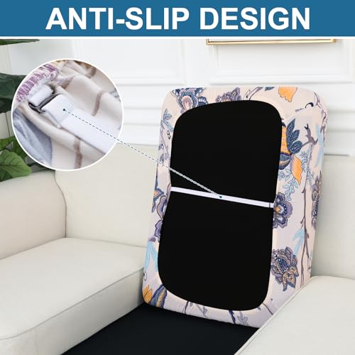 Printed Couch Cushion Covers (Beige / Seat 2 Pack)