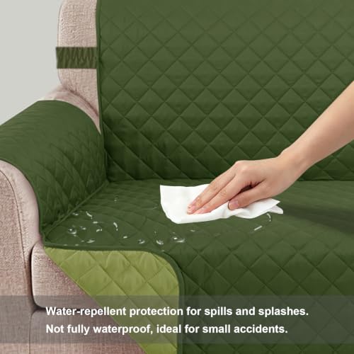 Reversible 4 Seater Sofa Cover (Huntergreen/Sage / Sofa Xxl - Xxl Large (91"))