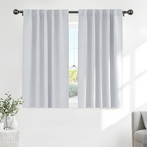 Grayish White Curtains (Greyish White / 42"W x 54"L (Pack of 2))