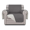 Reversible Couch Cover (Gray/Ivory / Small Chair)